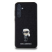 Zadní kryt Karl Lagerfeld Fixed Glitter Metal Ikonik pro Samsung Galaxy A55 5G, černá