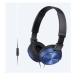SONY stereo sluchátka MDR-ZX310, modrá