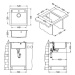 Alveus FORMIC 20/04 STEEL- (520x510mm) + pop-up sifon F 1103762