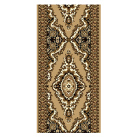 Alfa Carpets  AKCE: 120x80 cm s obšitím Běhoun na míru TEHERAN T-102 beige - šíře 80 cm