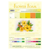 Speciální pěnová guma na výrobu květin A4 - žluté barvy