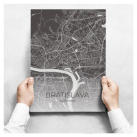 Sada obrazů - Map Of Bratislava