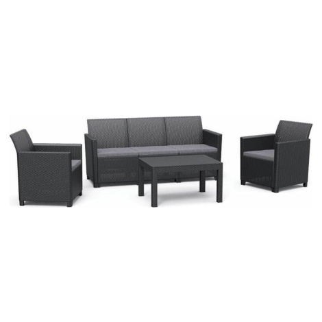 Keter CLAIRE 5 SEATERS set - grafit