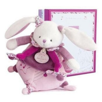 Doudou et Compagnie Paris Doudou dárková sada hudební hračka růžový králíček 17 cm