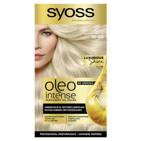 SYOSS Oleo Intense 10-50 Světlá popelavá blond 50 ml