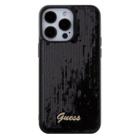 Guess Sequin Script Logo Zadní Kryt pro iPhone 15 Pro Max Black