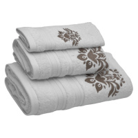 Soft Cotton Osuška a ručníky ORCHIS v dárkovém balení Béžová Sada (ručník 30x50cm, 50x100cm, osu