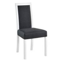 Jídelní židle ROMA 3 Tkanina 37B Bílá