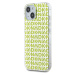 DKNY PC/TPU Repeat Pattern kryt iPhone 15 žlutý