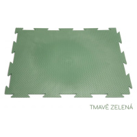 ELIS DESIGN Pěnová puzzle podložka barevná - nízká barva: tmavě zelená