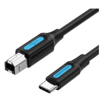 Vention USB-C 2.0 to USB-B Printer 2A Cable 1.5M Black