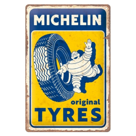 Plechová cedule Michelin - Original Tyres, (30 x 20 cm) POSTERSHOP