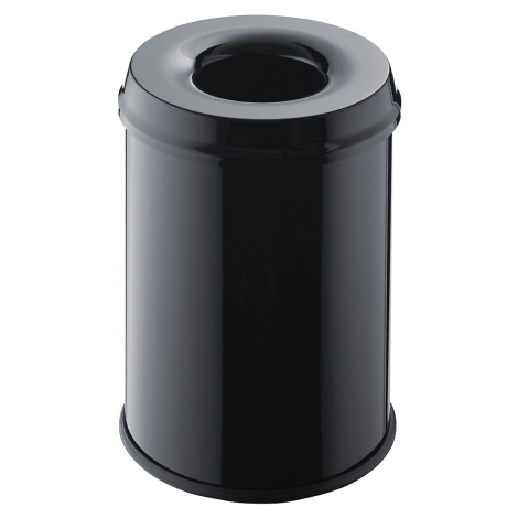 helit Bezpečnostní nádoba na odpad, objem 15 l, v x Ø 335 x 260 mm, černá, bal.j. 2 ks