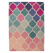 Flair Rugs koberce Ručně všívaný kusový koberec Illusion Rosella Pink/Blue - 120x170 cm