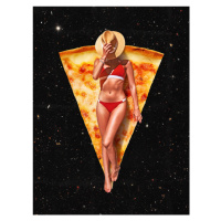 Ilustrace Pizza Sun Tan, Vertigo Artography, 30 × 40 cm