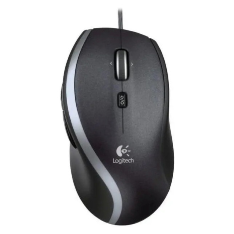 Logitech M500s/Kancelářská/Optická/Pro praváky/4 000 DPI/Drátová USB/Černá-stříbrná