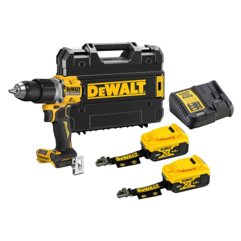 DeWALT Nářadí - 18V AKU vrtačka s příklepem, 2x aku 5,0 Ah LANYARD READY, nabíječka DCD805P2LRT
