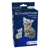 Dvě černé kočky - 3D Krystal Puzzl