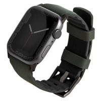 UNIQ Linus Airsoft Silikonový řemínek pro Apple Watch 42/44/45/Ultra 49mm zelený