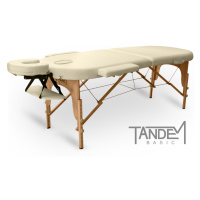 Skládací masážní stůl TANDEM Basic-2 Oval Barva: krémová
