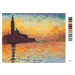 Malování podle čísel - SAN GIORGIO MAGGIORE ZA SOUMRAKU (CLAUDE MONET) Rozměr: 40x50 cm, Rámován