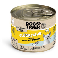 Dogs'n Tiger Gourmet Menu 6 × 200 g - kuřecí s pstruhem I Kitten