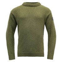 Devold Vlněný svetr Nansen Wool Sweater - Olive Velikost: M