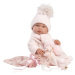 Llorens 84338 NEW BORN HOLČIČKA - realistická panenka miminko s celovinylovým tělem - 43 cm