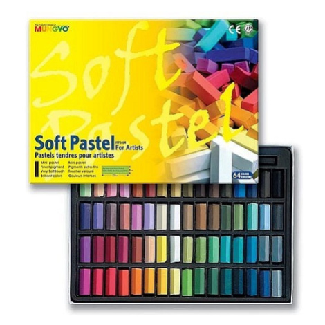 Mungyo, MPS64, Soft pastel for artist, suchý pastel, 64 ks