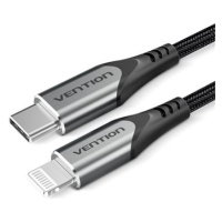 Vention Lightning MFi to USB-C Braided Cable (C94) 1M Gray Aluminum Alloy Type