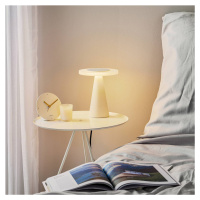 Helestra Helestra Bax stolní lampa, dotykový stmívač, bílá