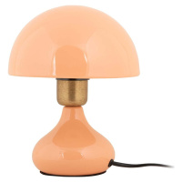 Stolní lampa v lososové barvě s kovovým stínidlem (výška 23 cm) Binc – Leitmotiv