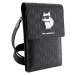 Karl Lagerfeld Saffiano Monogram Wallet Bag Choupette NFT pouzdro černé