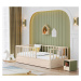 Dětská postel 100x200cm se zábranami fairy - dub světlý