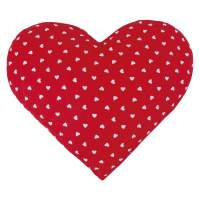 Bellatex Tvarovaný polštářek Srdce Adéla Srdíčka červená, 42 x 48 cm