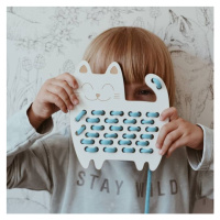 Milin Milin Montessori drevená prepletacia hračka - mačka