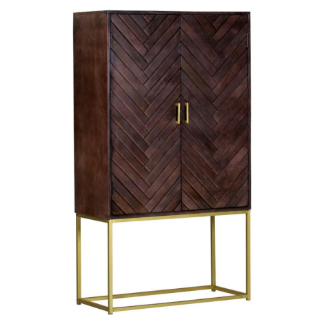 Livetastic VYSOKÁ KOMODA, mangové dřevo, hnědá cm