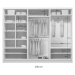 Šatní skříň Ska A24 XL Barva korpusu: Bílá, Rozměry: 278 cm, Dveře: Dub Sonoma – Bílý mat