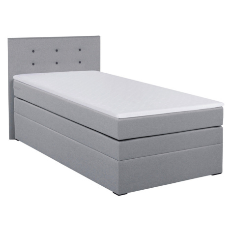 Boxspring Postel 90x200cm, Sivá Möbelix