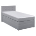 Boxspring Postel 90x200cm, Sivá