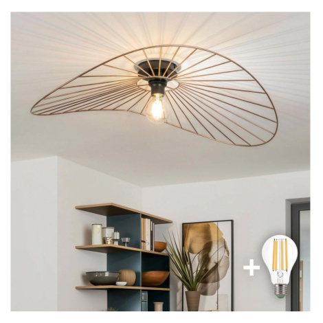 Brilagi - LED Přisazený lustr CERIA WIRE 1xE27/40W/230V 60x80 cm bronz EG300175+EG300147