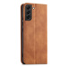 Magnet Fancy Case elegantní knížkové pouzdro na Samsung Galaxy S22 PLUS 5G Brown