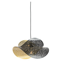 Orientální závěsná lampa černá se zlatou 28 cm - Japke