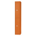 BISLEY Šatnový systém OFFICE, hloubka 457 mm, 2 oddíly vždy s 1 háčkem na oděvy, oranžová