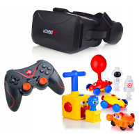 Brýle Vr 3D 360 Stupňů+gamepad+ Pneumatický Vystřelovač Balónků