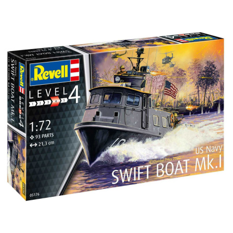 ModelSet loď 65176 - US Navy SWIFT BOAT Mk.I (1:72) Revell