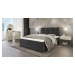 SFAB Kontinentální čalouněná postel MERCURY (180x200 cm) Barva látky: Láhvově zelená (Riviera 38
