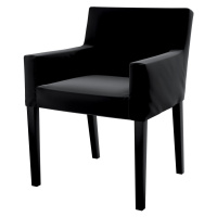 Dekoria Potah na židli Nils, černá, židle Nils, Velvet, 704-17