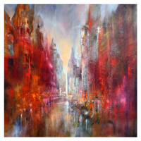 Ilustrace Cathedral city I, Annette Schmucker, 40 × 40 cm