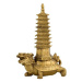 Fengshuiharmony Mosazná dračí želva Pagoda